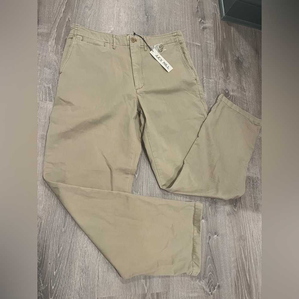 NWT $155 Alex Mill Mens Straight Leg Vtg Chino Pant Khaki 33